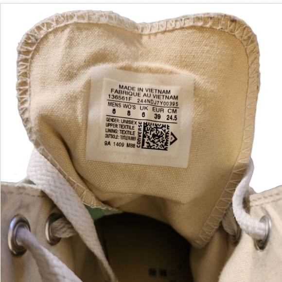 Converse Chuck Taylor All star High Tops Mint Green UNISEX Women Sz 8 Men Sz 6 - Picture 9 of 9